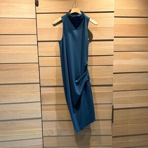 Halston Heritage Blue Sheath Dress
